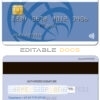 Fillable Germany ProCredit Bank visa business credit card Templates | Layer-Based PSD
