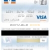 Fillable Germany Volksbank Jever bank visa classic card Templates | Layer-Based PSD