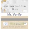 Fillable Greece Alpha Bank visa debit card Templates | Layer-Based PSD