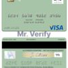 Fillable Guinea Bissau Banco Da Africa Ocidental visa card Templates | Layer-Based PSD