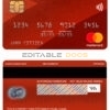 Fillable India ICICI bank mastercard Templates | Layer-Based PSD
