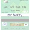 Fillable Niger Bank of Africa visa debit card Templates | Layer-Based PSD