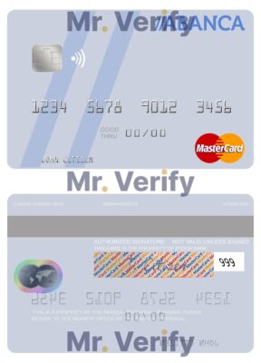 Fillable Portugal Abanca mastercard Templates | Layer-Based PSD