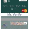 Fillable Saint Kitts and Nevis SKNA Bank mastercard credit card Templates | Layer-Based PSD