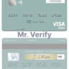 Fillable Saint Kitts and Nevis SKNA Bank visa debit card Templates | Layer-Based PSD