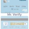 Fillable Saint Lucia Loyal Bank Limited visa debit card Templates | Layer-Based PSD