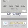 Fillable Sao Tome and Principe Afriland First Bank visa debit card Templates | Layer-Based PSD