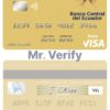 Fillable Sao Tome and Principe Banco Ecuador visa debit card Templates | Layer-Based PSD