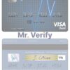 Fillable Saudi Arabia The Saudi British Bank visa debit card Templates | Layer-Based PSD