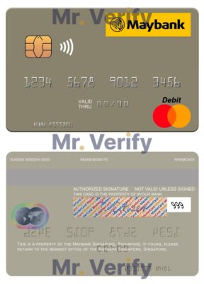 Fillable Singapore Maybank Singapore mastercard Templates | Layer-Based PSD