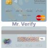 Fillable South Korea Shinhan Financial Group mastercard credit card Templates | Layer-Based PSD
