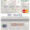 Fillable Trinidad and Tobago First Citizes Bank mastercard Templates | Layer-Based PSD