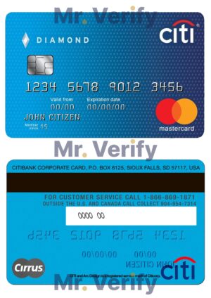 USA Editable Templates 15 Fillable USA Citibank MasterCard Templates | Layer-Based PSD