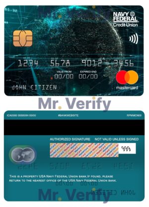 USA Editable Templates 6 Fillable USA Navy Federal Union bank mastercard Templates | Layer-Based PSD