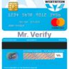 Fillable United Kingdom WestStein bank mastercard credit card Templates | Layer-Based PSD