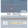Fillable Venezuela Banesco Banco Universal visa debit card Templates | Layer-Based PSD