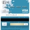 Fillable Finland Danske bank visa electron card Templates | Layer-Based PSD
