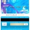 Editable France Groupe BPCE bank visa classic card Templates in PSD Format