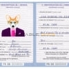 France dog Fake PSD Passport | Instant Download