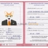 Gabon dog Fake PSD Passport | Instant Download