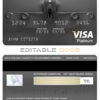 Editable Georgia Liberty bank visa platinum card Templates in PSD Format