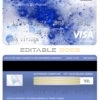 Editable Georgia TBC bank visa classic card Templates in PSD Format