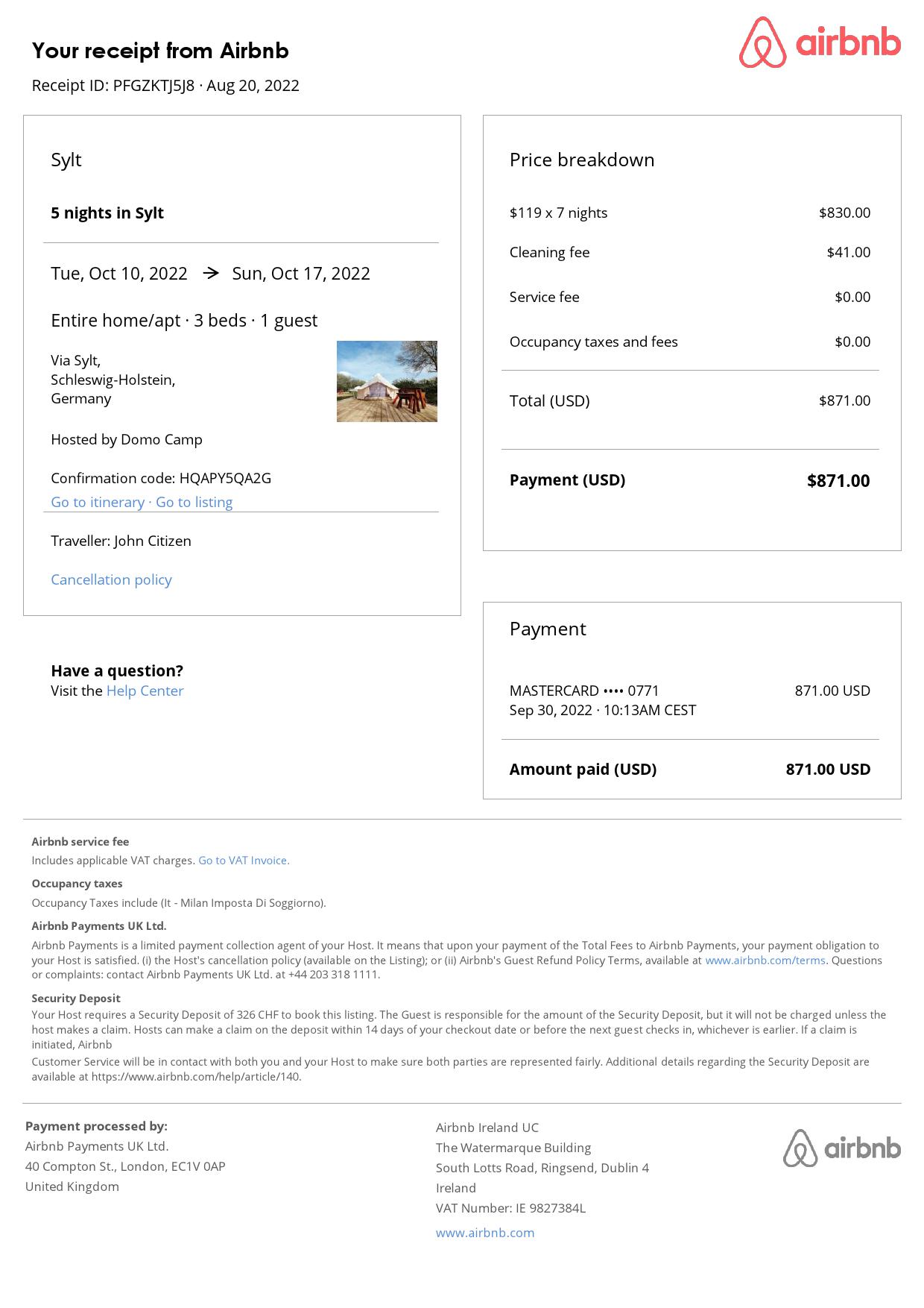 Editable Germany Hotel Booking Form Template | Fillable PDF