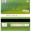 Editable Germany Aschheim Wirecard bank visa classic card Templates in PSD Format