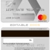 Editable Germany Commerzbank Bank mastercard Templates in PSD Format