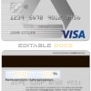 Fillable Germany Commerzbank visa card Templates | Layer-Based PSD
