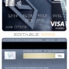 Editable Germany Deutsche bank visa classic card Templates in PSD Format