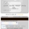 Fillable Germany Sparkasse Bank visa card Templates | Layer-Based PSD