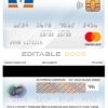 Editable Germany Volksbank Jever bank mastercard Templates in PSD Format