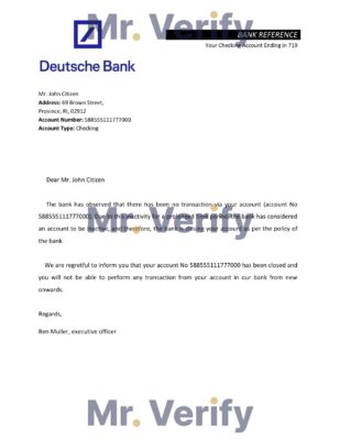 Download Germany Deutsche Bank Reference Letter Templates | Editable Word