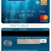 Editable Greece Eurobank Ergasias bank mastercard Templates in PSD Format