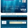 Fillable Greece Eurobank Ergasias bank visa classic card Templates | Layer-Based PSD