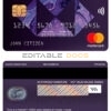 Editable Greece HSBC bank mastercard Templates in PSD Format