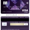 Fillable Greece HSBC bank visa classic card Templates | Layer-Based PSD