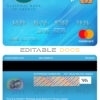 Editable Greece National bank mastercard Templates in PSD Format