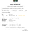 Authentic Grenada vital record Birth Certificate Template | Customize and Download Online
