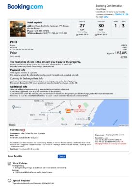 Editable Guinea-Bissau Hotel Booking Form Template | Fillable PDF