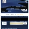 Editable Guinea Fibank bank visa classic card Templates in PSD Format