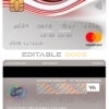 Editable Guinea UBA bank mastercard Templates in PSD Format