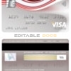 Editable Guinea UBA bank visa platinum card Templates in PSD Format