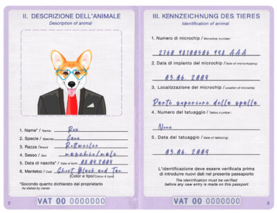 Holy See dog Fake PSD Passport | Instant Download