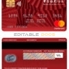 Editable Hong Kong Bank of China mastercard Templates in PSD Format