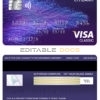 Editable Hong Kong Citibank visa classic card Templates in PSD Format