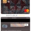 Fillable Hong Kong HSBC bank mastercard Templates | Layer-Based PSD