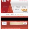 Editable Hungary Budapest bank visa classic card Templates in PSD Format