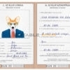 Hungary dog Fake PSD Passport | Instant Download